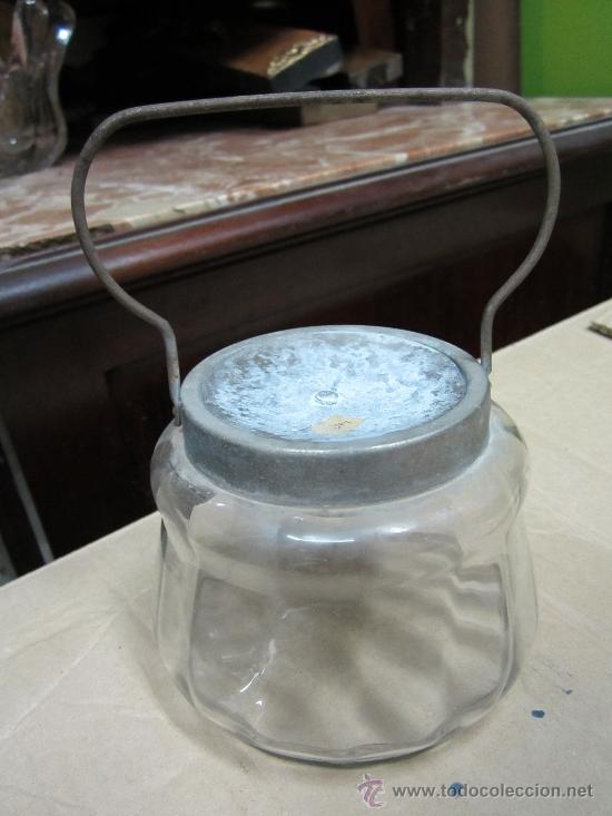Antig&uuml;edades: Cesta de Cristal Modernista - Foto 1