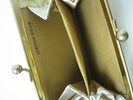 Antig&uuml;edades: Bolso monedero - piel grabada en oro - Foto 3