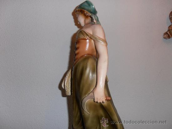 Antig&uuml;edades: FIGURA DE CAMPESINA CON HOZ Y ESPIGAS - Foto 7
