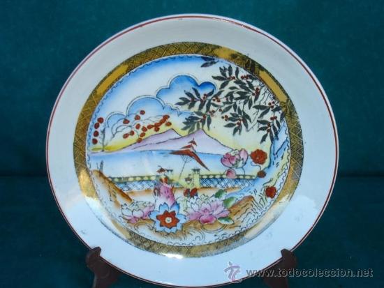 Antig&uuml;edades: plato de porcelana oriental - Foto 1