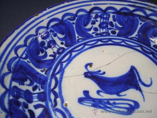 Antig&uuml;edades: PLATO  DE  MANISES   XIX - Foto 3