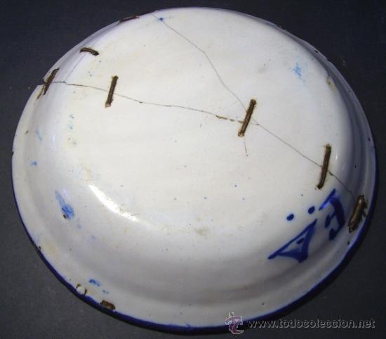 Antig&uuml;edades: PLATO  DE  MANISES   XIX - Foto 6
