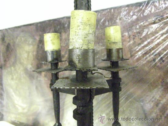 Antig&uuml;edades: CANDELABRO EN FORJA-ANTIGUO - Foto 3