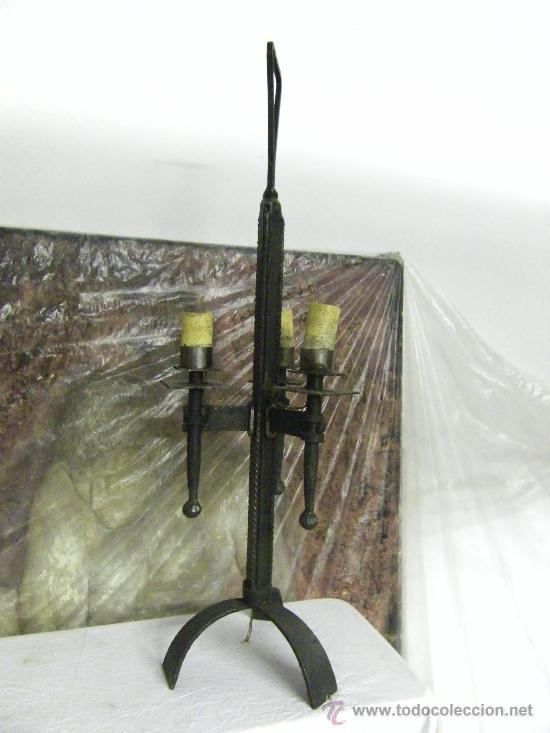Antig&uuml;edades: CANDELABRO EN FORJA-ANTIGUO - Foto 1