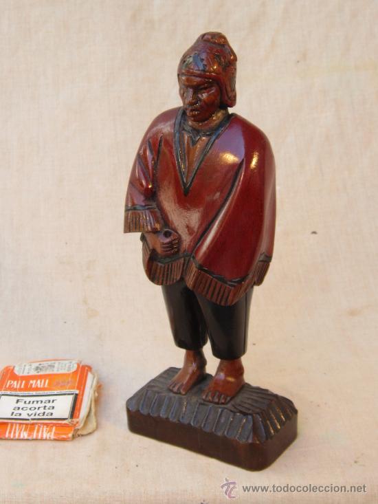 Antig&uuml;edades: FIGURA DE MADERA - Foto 3