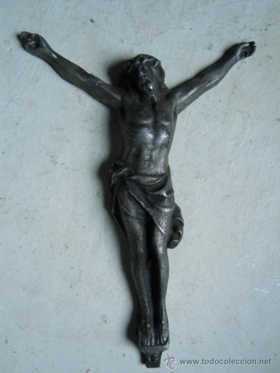 Antig&uuml;edades: CRISTO ANTIGUO DE METAL - Foto 1