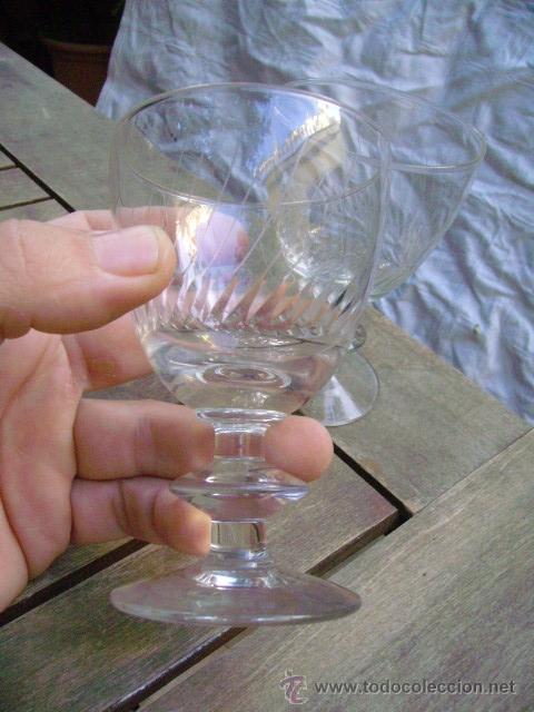 Antiquit&auml;ten: copa cristal tallado lote de 2 copas muy bonitas