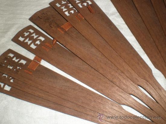 Antig&uuml;edades: abanico de madera para restaurar chino - Foto 5