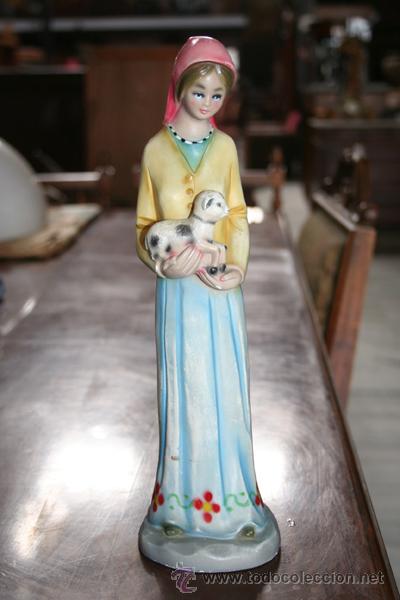 Antig&uuml;edades: FIGURA CHICA CON CORDERO REF.5309 - Foto 1