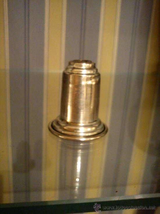Antig&uuml;edades: Embellecedor -protector de pera de timbre antiguo a&ntilde;os 1920 - Foto 1