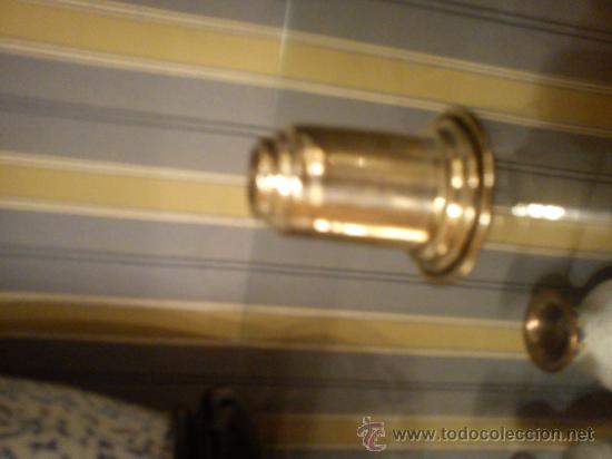 Antig&uuml;edades: Embellecedor -protector de pera de timbre antiguo a&ntilde;os 1920 - Foto 3