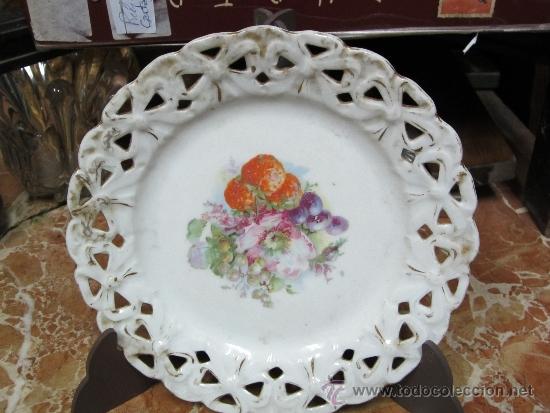 Antig&uuml;edades: plato calao en porcelana - Foto 1