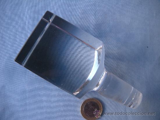 Antig&uuml;edades: ANTIGUA BOTELLA DE CRISTAL  CON CUELLO DE PLATA - Foto 3