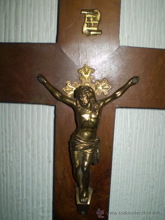 Antig&uuml;edades: CRISTO CON CRUZ DE MADERA - Foto 2