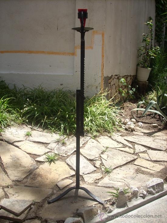 Antig&uuml;edades: PORTA CIRIOS FORJA EXTENSIBLE PORTACIRIOS - Foto 1