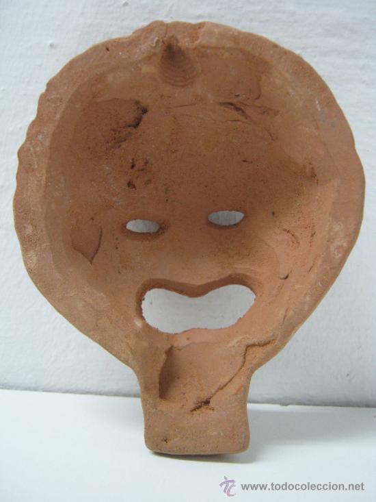 Antig&uuml;edades: mascara barro cocido Boca de Roma - Foto 3