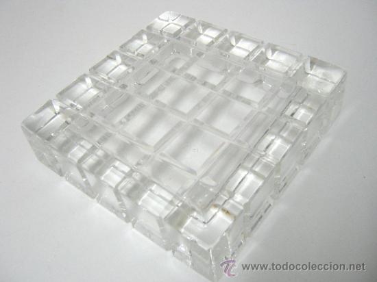 Antiquit&eacute;s: bello juego vintage - cenicero y mechero cristal Italia