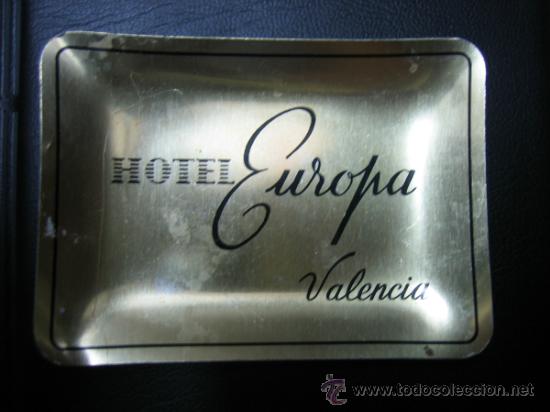 Antigüedades: Cenicero con publicidad Hotel Europa VALENCIA - Foto 2 - 34053364