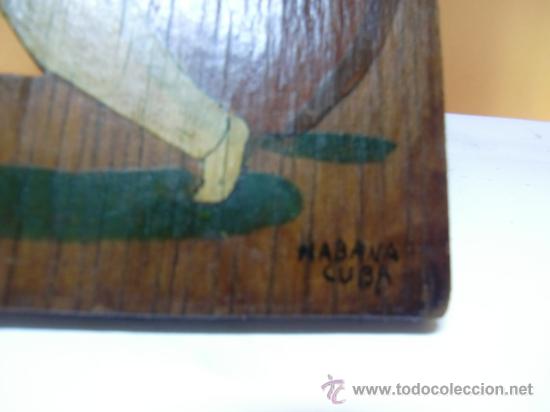 Antig&uuml;edades: Madera tallada y pintada de un se&ntilde;or cubano - Foto 3
