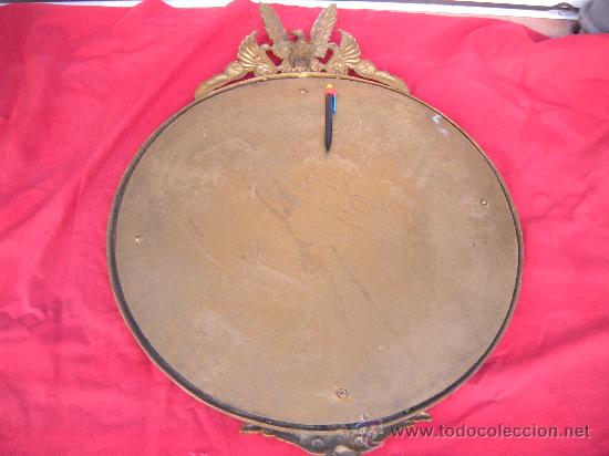Antig&uuml;edades: ESPEJO CON MARCO DE BRONCE Y &Aacute;GUILA. - Foto 8