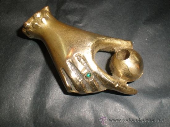 Antig&uuml;edades: escribania en bronce con luma - Foto 6
