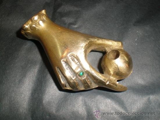 Antig&uuml;edades: escribania en bronce con luma - Foto 3