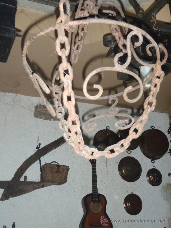 Antig&uuml;edades: ANTIG&Uuml;A LAMPARA DE FORJA - Foto 1