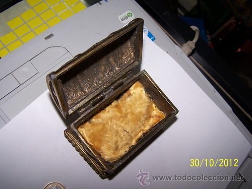 Antig&uuml;edades: CAJA CALAMINA COLOR LATON - Foto 2