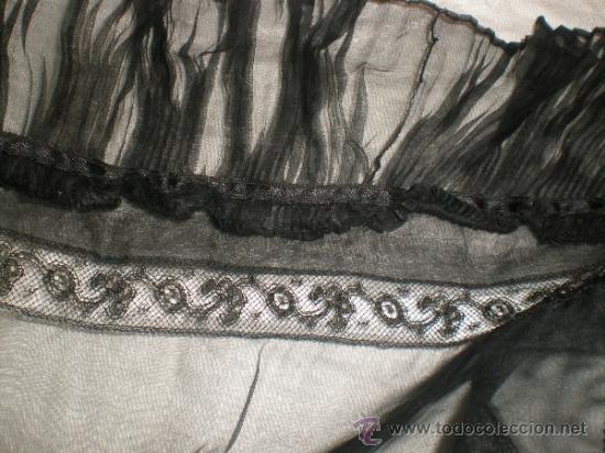 Antig&uuml;edades: MANTILLA NEGRA ANTIGUA - Foto 4