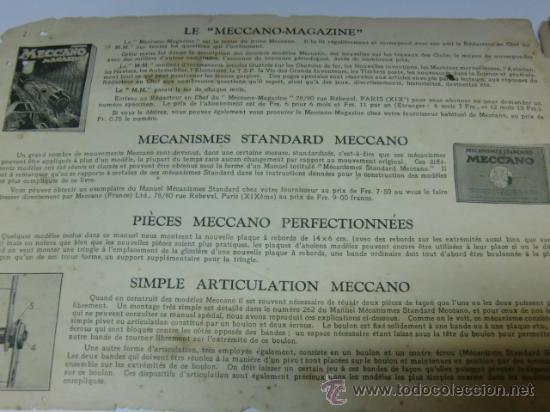 Antig&uuml;edades: Cat&aacute;logo de meccano, antiguo - Foto 2