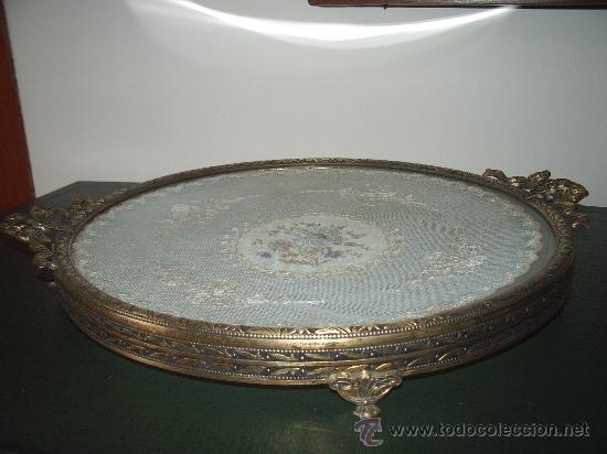 Antig&uuml;edades: Antigua BANDEJA CIRCULAR. - Foto 7