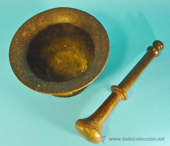 Antig&uuml;edades: GRAN MORTERO EN BRONCE. SIGLO XVII. - Foto 3