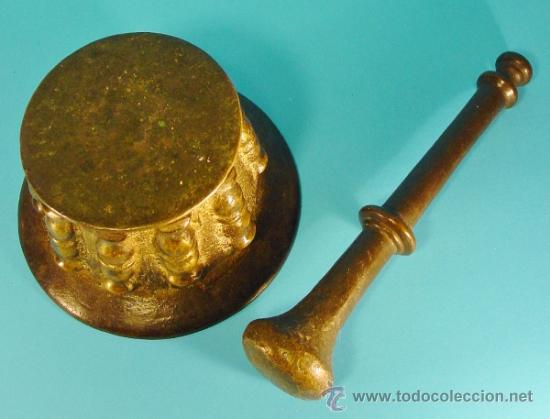 Antig&uuml;edades: GRAN MORTERO EN BRONCE. SIGLO XVII. - Foto 5
