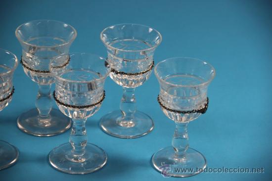 Antig&uuml;edades: Vasitos de licor. Art Deco. 1920 - Foto 3