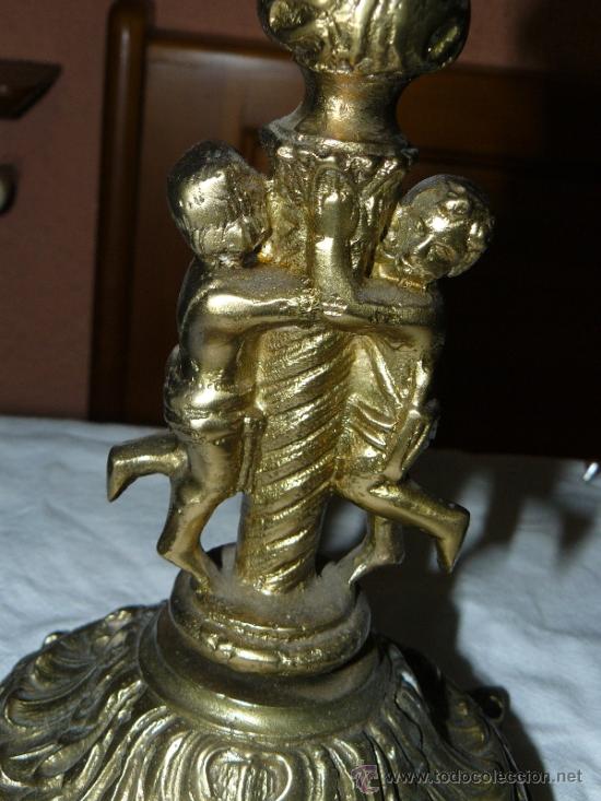 Antig&uuml;edades: PRECIOSO CANDELABRO DE BRONCE - Foto 4