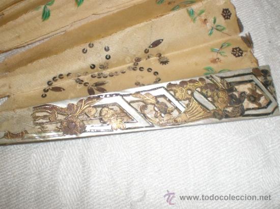 Antig&uuml;edades: ABANICO DE NACAR PARA RESTAURAR - Foto 2