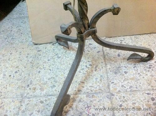 Antig&uuml;edades: PIE LAMPARA FORJA - Foto 4