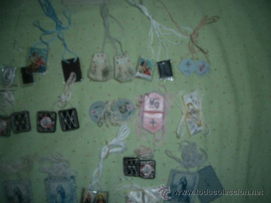 Antig&uuml;edades: LOTE DE 23 ESCAPULARIOS  ANTIGUOS - Foto 2