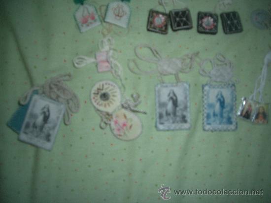 Antig&uuml;edades: LOTE DE 23 ESCAPULARIOS  ANTIGUOS - Foto 4