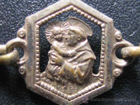 Antig&uuml;edades: Pulcera de medallas   religiosa - Foto 6