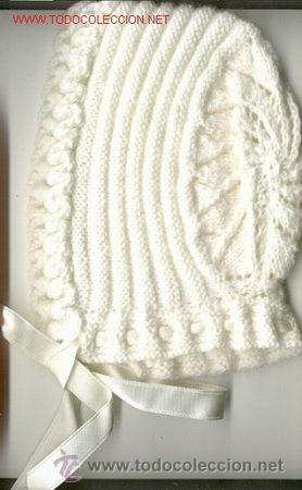 Antig&uuml;edades: GORRO BEB&Eacute; DE LANA -Hecho a mano- - Foto 1