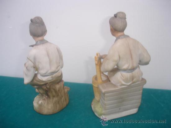 Antig&uuml;edades: 2 figuras porcelanas - Foto 2