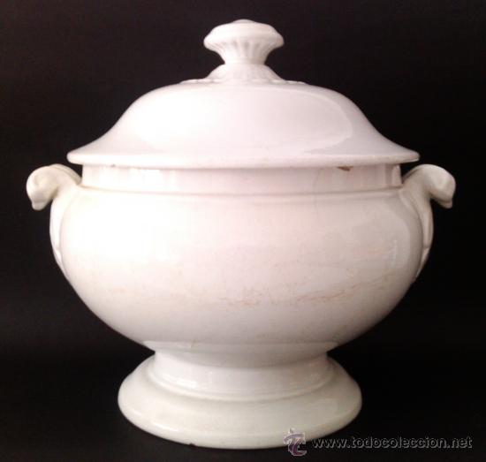 Antig&uuml;edades: ANTIGUA SOPERA DE PORCELANA - Foto 12