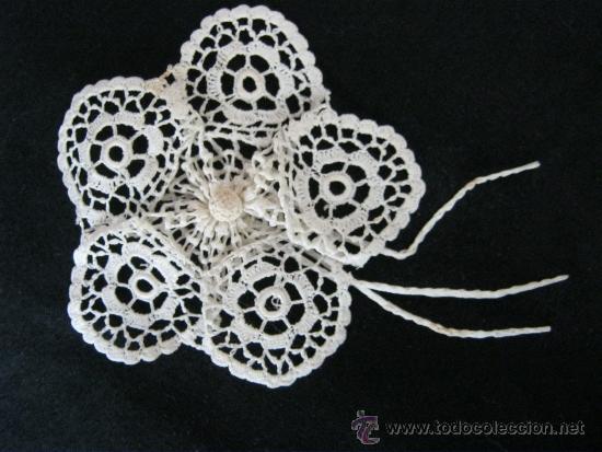Antig&uuml;edades: ANTIGUO BROCHE DE ENCAJE  S. XIX - Foto 2