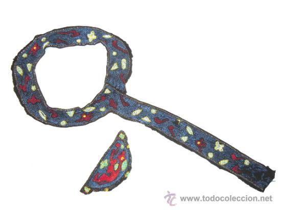 Antig&uuml;edades: CUELLO CON PATA Y COMPLEMENTO CON ABALORIOS DE PRINCIPIOS SIGLO XX - Foto 1