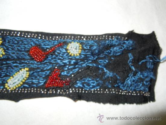 Antig&uuml;edades: CUELLO CON PATA Y COMPLEMENTO CON ABALORIOS DE PRINCIPIOS SIGLO XX - Foto 3