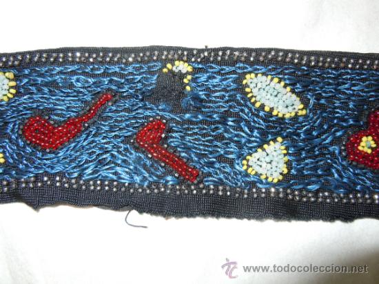 Antig&uuml;edades: CUELLO CON PATA Y COMPLEMENTO CON ABALORIOS DE PRINCIPIOS SIGLO XX - Foto 2