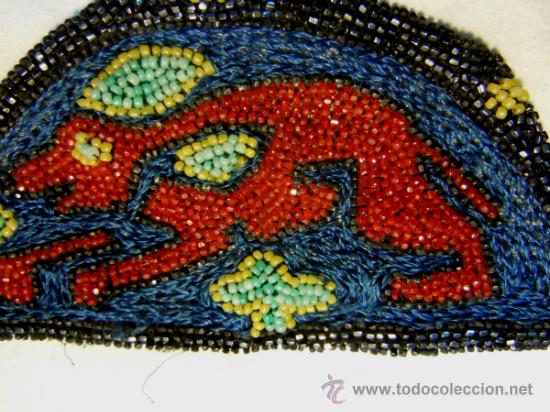 Antig&uuml;edades: CUELLO CON PATA Y COMPLEMENTO CON ABALORIOS DE PRINCIPIOS SIGLO XX - Foto 5