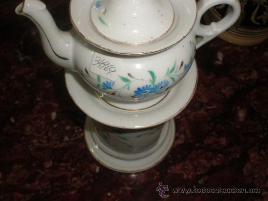 Antig&uuml;edades: tetera de porcelana - Foto 2