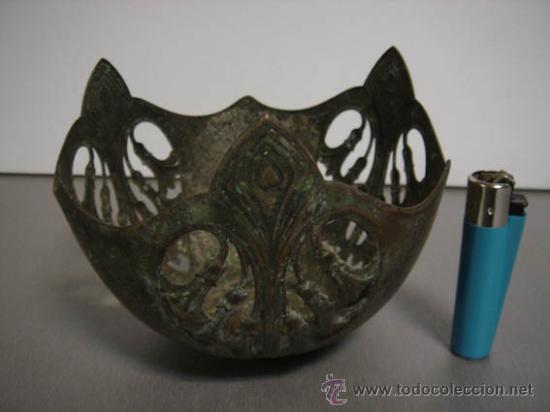 Antiques: Modernista forro de jarron, 9cm de alto y 12cm diametro. Es antigua merece limpieza ideal anticuario